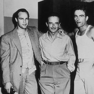 From Here to Eternity Marlon Brando visits Fred Zinnemann and Montgomery Clift on the set