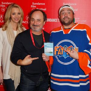 Lisa Kudrow, Kevin Pollak and Kevin Smith at event of Misery Loves Comedy (2015)