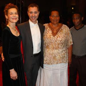 Alice Krige Anthony Fabian Sandra Laing and Johannes Motloung attend the Gala Premiere of SKIN at the Dubai International Film Festival 15 December 2008