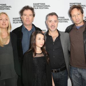 Hope Davis, Timothy Hutton, Olivia Steele-Falconer, Anthony Fabian and David Duchovny at The Hamptons International Film Festival, 11th November 2013