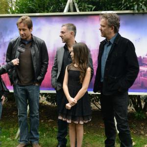 David Duchovny, Anthony Fabian, Olivia Steele-Falconer and Timothy Hutton at the Hamptons International Film Festival, 11th November 2013