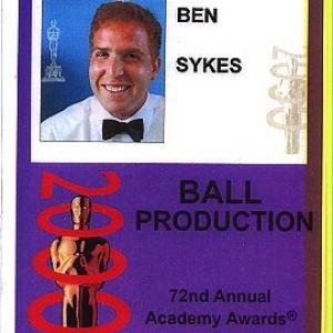 Ben Sykes at the Oscars