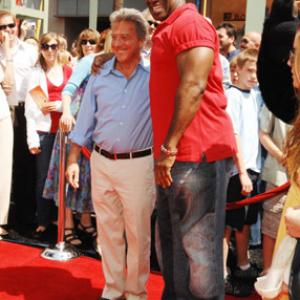 Dustin Hoffman and Michael Clarke Duncan at event of Kung Fu Panda (2008)