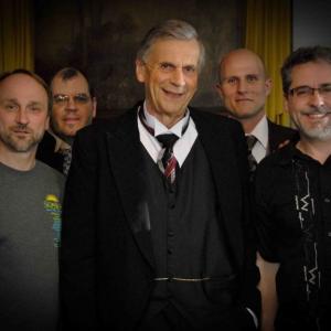Todd Warger (Producer), William B. Davis and brian Young (Director) on the set of 
