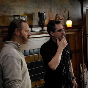 Eric Chauvin (Visual Effects) and Brian Young (Director) on the set of 