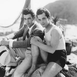 Ramon Novarro with Gilbert Rowland (left) Circa 1930 MGM