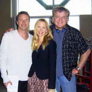 Woody Jeffreys Lauralee Bell and director David Winning on the set of PAST SINS 2006