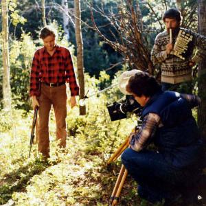 James Hutchison David Winning Bill Campbell VI Filming of SEQUENCE August 1979 West of Cochrane Alberta