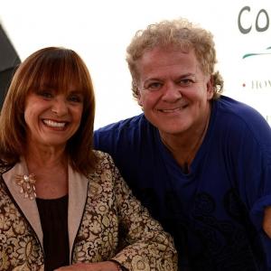 Valerie Harper and director David Winning on set Langley BC Canada August 2013