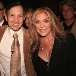 Congressman Dennis Kucinich and Lydia Cornell at Larry Flynts penthouse