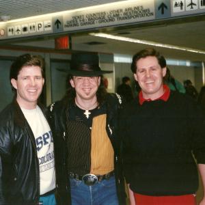 Butch and Ben with Stevie Ray Vaughn in New York City