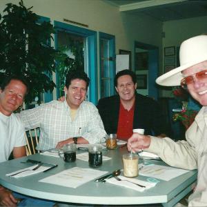 In Ojai with Larry Hagman and Peter Strauss.
