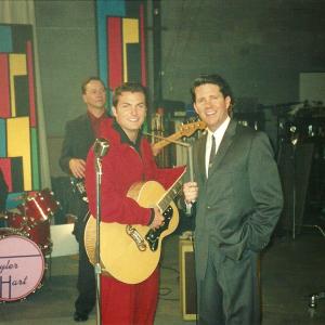 Butch McCain playing a young Dick Clark on Shake Rattle and Roll in North Carolina with Brad Hawkins.
