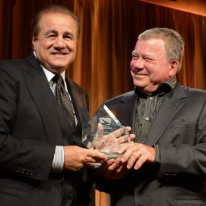 William Shatner presents Heller Award to manager Larry Thompson - TMA Heller Awards - September 19, 2013