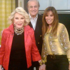 Larry A. Thompson with clients, Joan and Melissa Rivers.