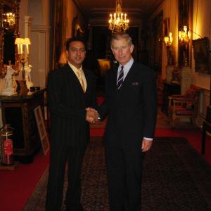 Gulshan Grover with HRH Prince of Wales at Clarence House London