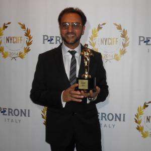 Gulshan Grover at NYCIFF 2014 awarded foroutstanding work as an actor across continents, bringing synergy between Indian and American cinema and promoting Bollywood films in the U.S.A.