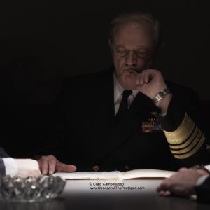 Stranger at the Pentagon Short Film. Valiant Thor (Jeff Joslin) meets the Joint Chiefs; Doug Hale as Admiral Bradford and Josh Clark as General Browning.
