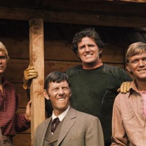Still of Bo Svenson Robert Brown Hoke Howell and David Soul in Here Come the Brides 1968