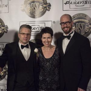 Jeremy at the 2013 ASC Awards with agents Dora Sesler and Michael Pepper.