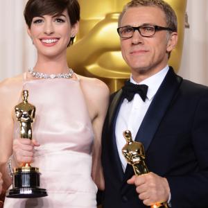 Anne Hathaway and Christoph Waltz