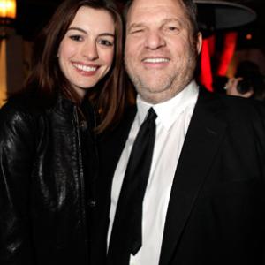 Anne Hathaway and Harvey Weinstein