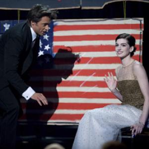 Hugh Jackman and Anne Hathaway perform at the 81st Annual Academy Awards® at the Kodak Theatre in Hollywood, CA Sunday, February 22, 2009 airing live on the ABC Television Network.