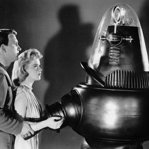 Forbidden Planet Anne Francis Robby the Robot Leslie Nieilsen MGM 1956 IV