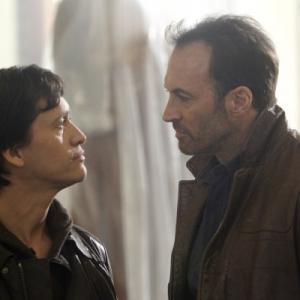 Still of Clifton Collins Jr and Scott Patterson in The Event 2010