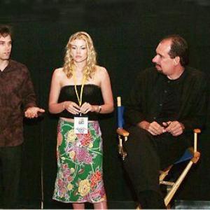 Vlad Actors Paul Popowich, Kam Heskin and Director Michael Sellers address the audience at the Fort Myers Film Festival.