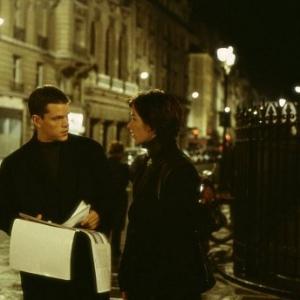 Still of Matt Damon and Franka Potente in The Bourne Identity 2002