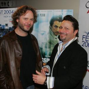 Steven M Stern With Writer Director Niels Mueller at the 2004 AFI film festival screening of The Assassination of Richard Nixon
