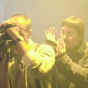 Elio Quiroga, shooting NO-DO with Aitor Gaviria, 2007