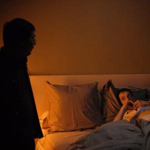Elio Quiroga directing Ana Torrent, shooting NO-DO, 2007