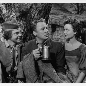 Still of Van Johnson, Dodie Heath and Eddie Quillan in Brigadoon (1954)