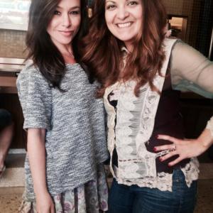 Actress Danielle Harris and filmmaker Patricia Chica in Hollywood.