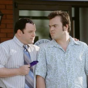 Hal Jack Black right reacts to some questionable advice from his equally shallow friend Mauricio Jason Alexander