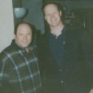 Rich on the set of Sienfeld with Jason Alexander