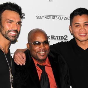 Darren Shahlavi, Larnell Stovall and Cung Le at the Premiere of 