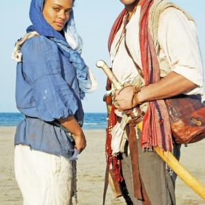 Darren Shahlavi and Candice McClure in Aladdin and the Death Lamp
