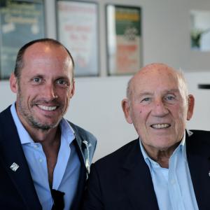 The legend Stirling Moss and me at Goodwood members Meeting