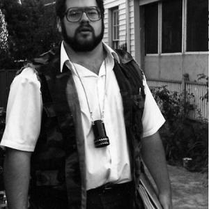 John Fasano directing the horror film BLACK ROSES in Hamilton Ontario in 1987