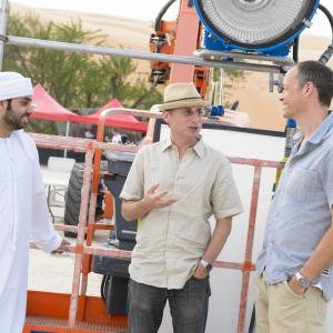 Shooting on location in Abu Dhabi