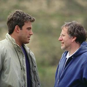 (Left to right) Ben Affleck and director Phil Alden Robinson on the set of 