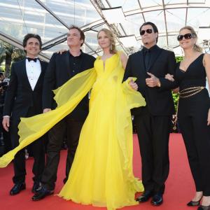 Quentin Tarantino, Uma Thurman, John Travolta, Kelly Preston, Lawrence Bender