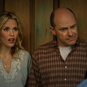 Still of Leslie Bibb and Rob Corddry in Hell Baby 2013