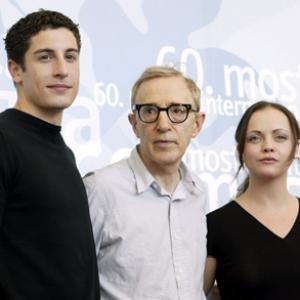 Woody Allen, Christina Ricci and Jason Biggs at event of Anything Else (2003)