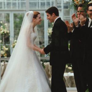 Still of Jason Biggs and Alyson Hannigan in American Wedding 2003