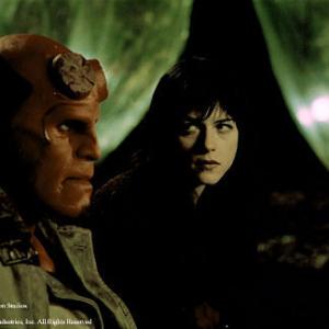 Still of Ron Perlman and Selma Blair in Hellboy (2004)