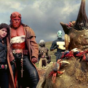 Still of Ron Perlman and Selma Blair in Hellboy II The Golden Army 2008